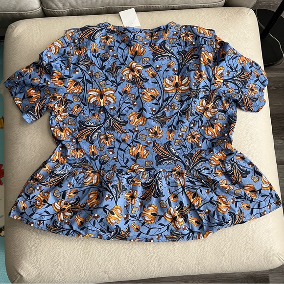 Zara Women’s Ruffle Floral Print Blouse - Size L, XL - Picture 5 of 9